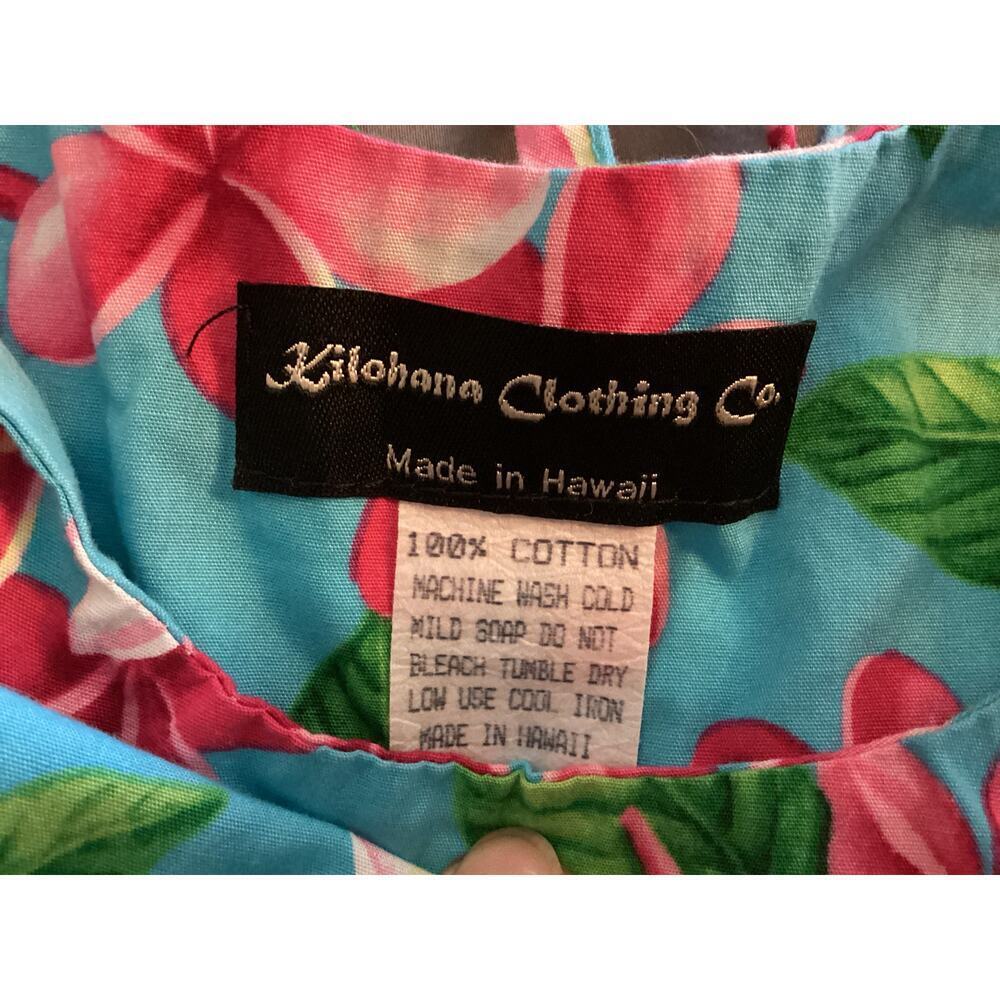 Kilohana Clothing Co. Dress Girls Size 4 plumeria Floral Hawaiian Aloha Beach - Picture 3 of 3